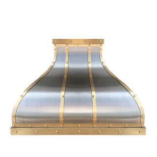 Custom - SINDA SRH1-DB2TR Handcrafted Brushed Stainless Steel Range Hood - Sinda CopperRange HoodFree Standard shipping ( about 10-12 weeks after receipt of the approved drawings )