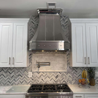 Custom - SINDA SRH7X-C-3TR Stainless Steel Range Hood For Claudia - Sinda CopperRange Hood