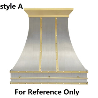 Custom - SINDA Tuscan Range Hood in Stainless Steel SRH7-C3TRB-1 For Holly - Sinda CopperRange HoodStyle A