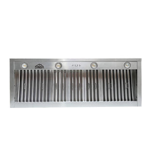 CUSTOM SRH8-2 Handcrafted Brushed Stainless Steel Range Hood - Sinda Copper
