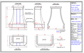 CUSTOM - Stainless Steel Range Hood SRH3X-C-3TR - Sinda CopperPlease Select A Ventilation