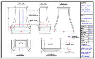 CUSTOM - Stainless Steel Range Hood SRH3X-C-3TR - Sinda CopperPlease Select A Ventilation
