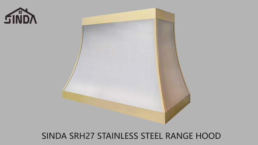 SINDA Handcrafted Stainless Steel Range Hood SRH36-BPB