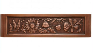 H3A Custom Copper Range Hood 36"W x 21"D x 36"H + KSAR-2 Custom Copper Kitchen Sink 33"W x 22"D x 9.5" H - Sinda Copper