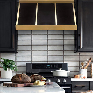 SINDA SRH11-4TR-AR-1 Handcrafted Black Stainless Steel Range Hood - Sinda CopperRange Hood