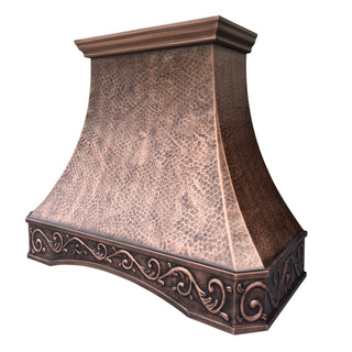 copper range hood-[copper hood-custom copper hood-hammered range hood-Sinda Copper