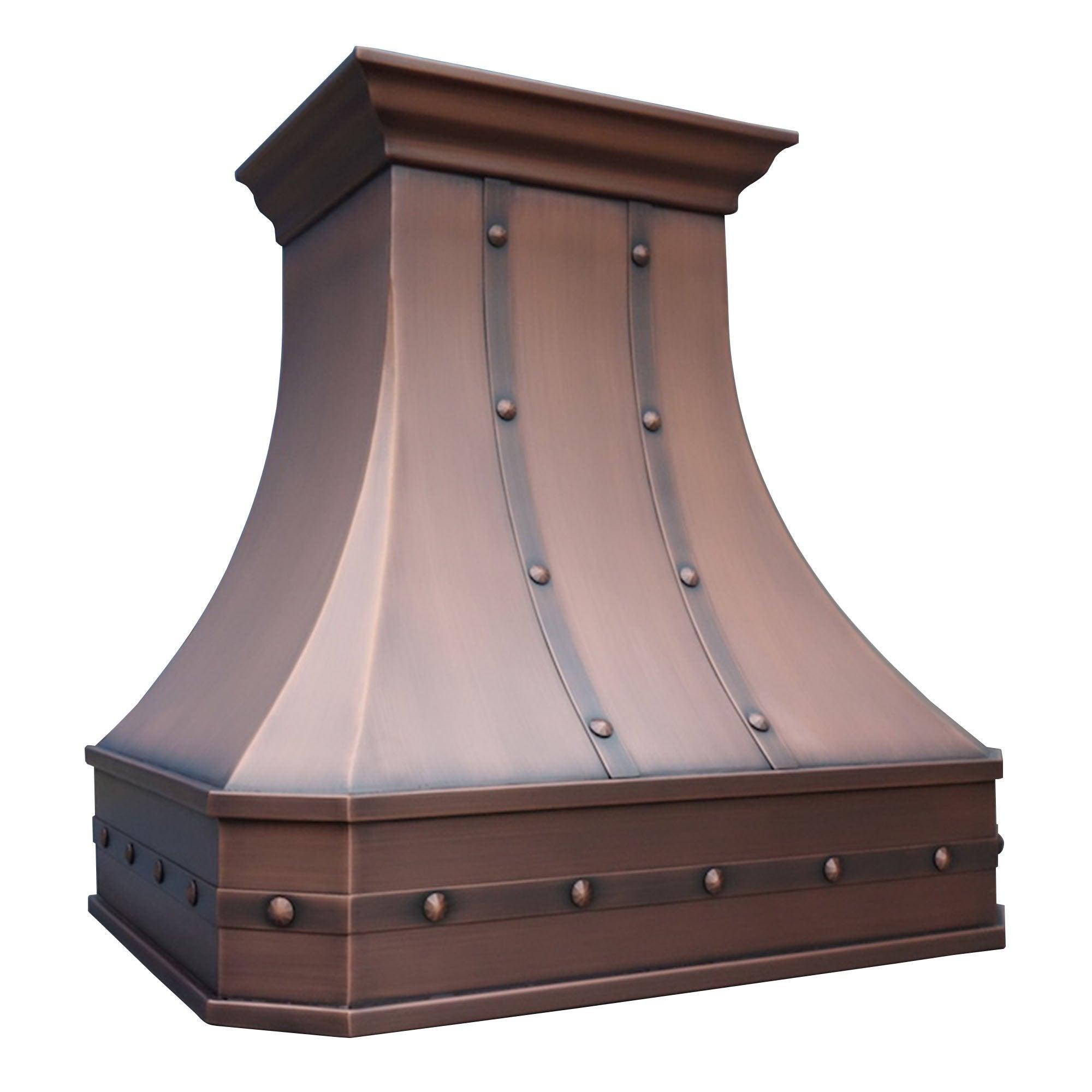 Copper Range Hood l Custom Kitchen Hood l Metal Vent Hood