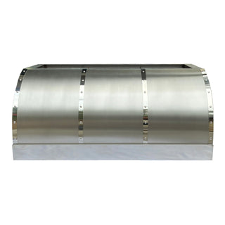 Exclusive Stainless Steel Kitchen Range Hood with Customizable Straps and Rivets - SINDA