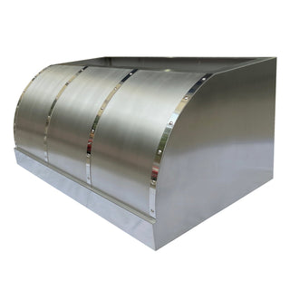 Premium Stainless Steel Vent Hood with Polished Stainless Steel Accents - SINDA