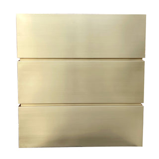 SINDA Box Shape Range Hood Brushed Brass In Stock SRH37-B-462149 - Sinda CopperRange Hood46"W x 21"D x 49"H