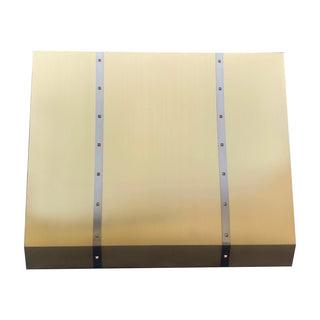 SINDA Brass Sloped Stainless Steel Vent Hood SRH11-2TR-S - SINDARange Hood