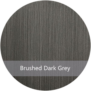 SINDA Brushed Dark Grey Stainless Steel Sample (Blackened Steel) - Sinda Coppersample