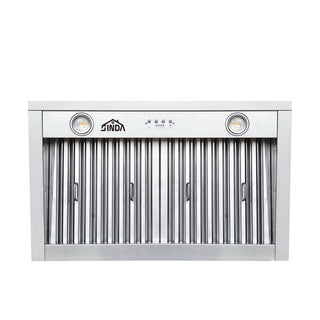 SINDA Built-In/Insert Range Hood in Stainless steel, 30 in. 600CFM Range Hood Insert with Adjustable Light, H0130 (6 Working Days Delivery) - Sinda CopperVentFree Expedited Shipping (4-6 Working Days)