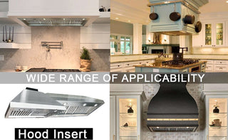 SINDA Built-In/Insert Range Hood in Stainless steel, 30 in. 600CFM Range Hood Insert with Adjustable Light, H0130 (6 Working Days Delivery) - Sinda CopperVentFree Expedited Shipping (4-6 Working Days)
