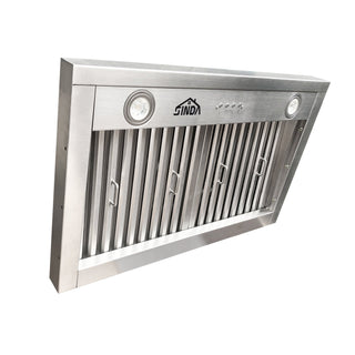 SINDA Built-In/Insert Range Hood in Stainless steel, 30 in. 610CFM Range Hood Insert with Adjustable Light, H0130 (6 Working Days Delivery) - Sinda CopperVentFree Expedited Shipping (4-6 Working Days)
