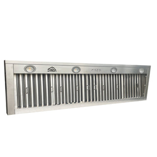 SINDA Built-In/Insert Range Hood in Stainless steel, 60 in. 1200CFM Range Hood Insert with Light, H0160 (6 Working Days Delivery) - Sinda CopperVentFree Expedited Shipping (4-6 Working Days)
