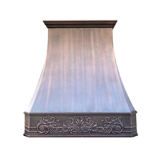 Noble Luxury|Handcrafted Decorative Apron|Copper Custom Vent Hood|SINDA