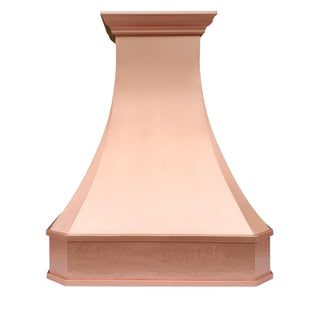 Handcrafted Classic|Decorative Apron|Natural Copper Custom Range Hood|SINDA