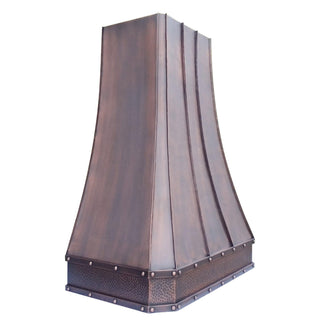 SINDA Luxury Classic Decorative Hammered Apron Copper Custom Range  Hood