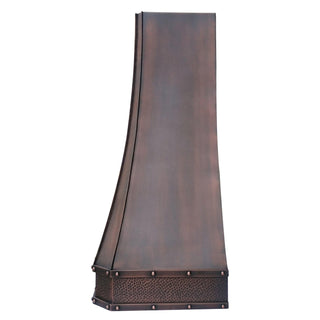Top Ranked Classic Shape Decorative Straps and Apron Copper Custom Range Hood-SINDA