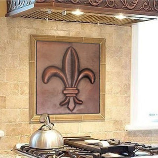 SINDA Classic Kitchen Copper Backsplash Handmade Elegant Wall Art CB-6 - Sinda Copper