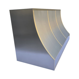 Wall Mount Sloped Shape Metal Kitchen Ducted Hood SINDA