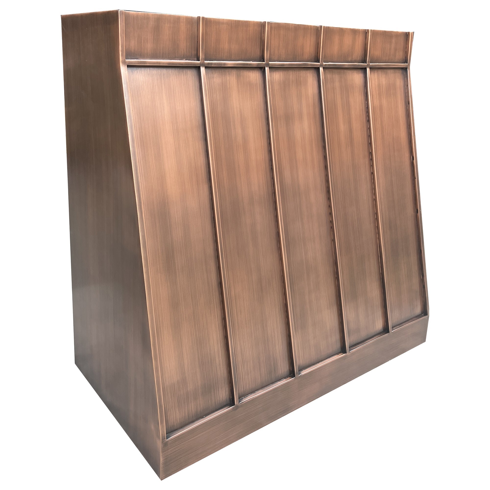 SINDA Sloped Custom Copper Hood H8TR6 | Copper Kitchen Hood