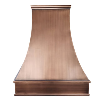 H7CA antique copper range hood in smooth texture by sinda