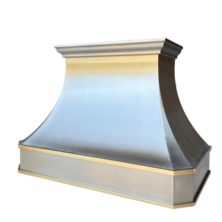 SINDA Modern Curved Wall Mount Stainless Steel Range Hood-Sinda Copper