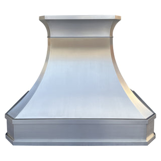 SINDA Curved Wall Mount Stainless Steel Stove Hood Tuscan Style