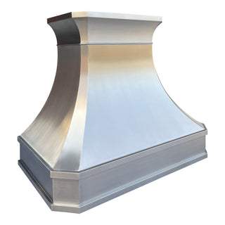 Curved Tuscan Style Metal Customize Stove Hood -Sinda Copper