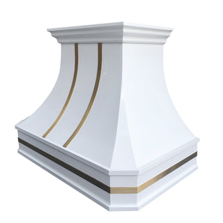 White Luxury Metal Customize Kitchen Hood-Sinda Copper