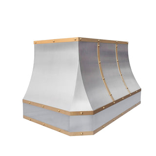 SINDA SRH4-2BTRC Handcrafted Brushed Stainless Steel Range Hood