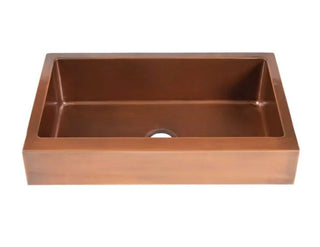 SINDA Custom Copper Kitchen Sink KSA-J - Sinda CopperVantage Copper Smooth Texture
