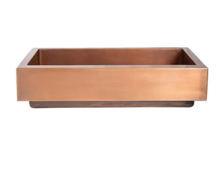 SINDA Custom Copper Kitchen Sink KSA-J - Sinda CopperVantage Copper Smooth Texture