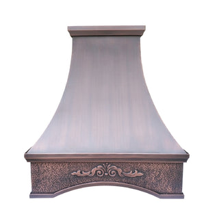 SINDA Arch Curved Copper Vent Hood - H26 - Sinda Copper