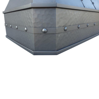 SINDA Classic Decorative Straps Dark Custom Copper Kitchen Hood