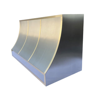 SINDA Premium Sloped Shape Stainless Steel Decorative Kitchen Custom Hood