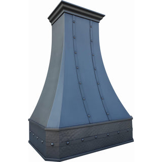 SINDA Classic Shape Decorative Straps Dark Copper Kitchen Hood