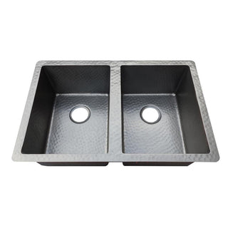 SINDA Equal Bowl 14 Gauge Undermount Copper Kitchen Sink KEU-1 - Sinda Coppercopper sink