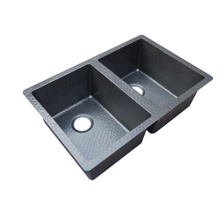 SINDA Equal Bowl 14 Gauge Undermount Copper Kitchen Sink KEU-1 - Sinda Coppercopper sink