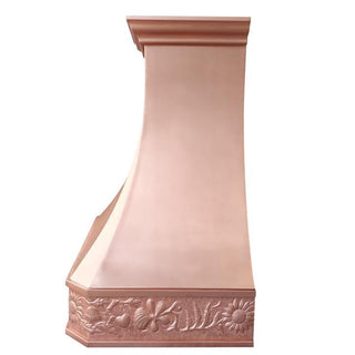 Best Flower Design Smooth Copper Custom Range Hood SINDA