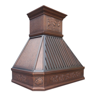unique copper kitchen hood for classic kitchen