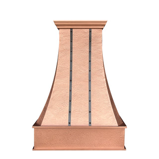 Luxury Handcrafted Decorative Natural Copper Custom Range Hood SINDA