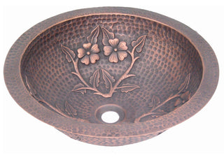 SINDA Hand Hammered Copper Bathroom Sink VBS-10 - Sinda Coppercopper sink