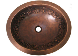 SINDA Hand Hammered Copper Bathroom Sink VBS-12 - Sinda Coppercopper sink