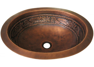 SINDA Hand Hammered Copper Bathroom Sink VBS-13 - Sinda Coppercopper sink