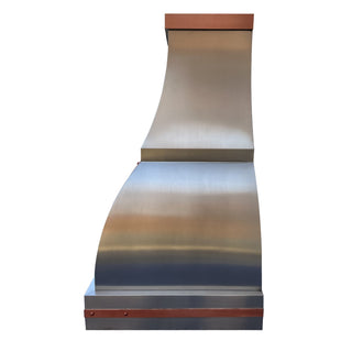 SINDA SRH1-2-2TR-WA Stainless Steel Oven Hood with Copper Accents