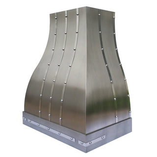 Handcrafted Brushed Stainless Steel Hood Vent-SINDA