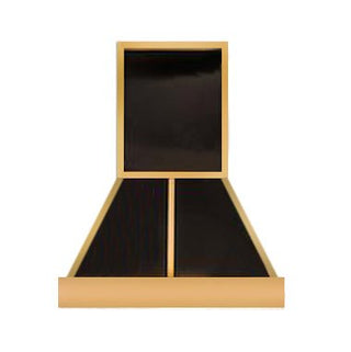 SINDA Handcrafted Black Golden Stainless Steel Custom Range Hood